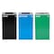 Alpine Industries 87 Gal. 3-Stream Steel Blue Recycling, Green Mixed, and Black Commercial Trash Can Station ALP4450-BLK-KIT22 - alternate 7